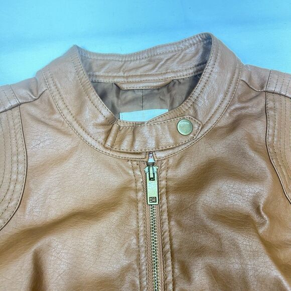 Bongo Plus Jacket Women's 2X Brown Full Zip Closure Zip Pocket Elastic Waist - Picture 2 of 12